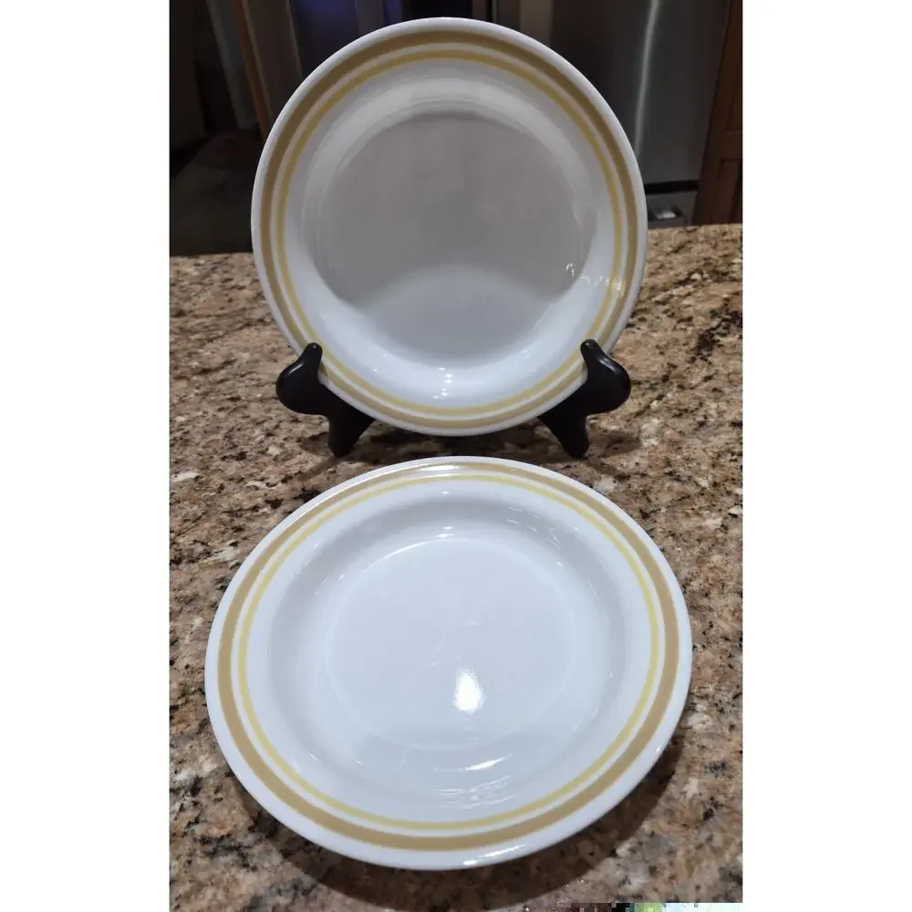 Corelle Citrus Dinnerware (2 Rimmed Bowls & 1 Luncheon Plate) Yellow